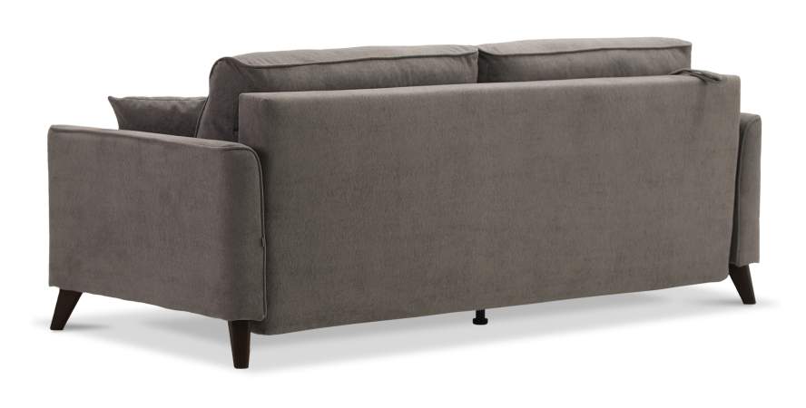 Прямой диван Авилла коричневый велюр