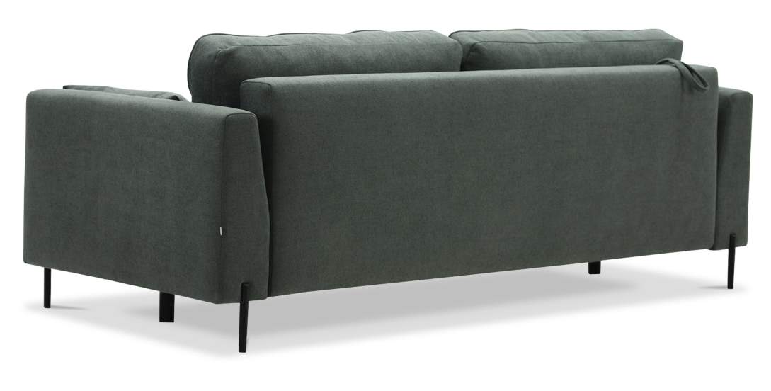 Прямой диван Энгри Темно-зеленый букле