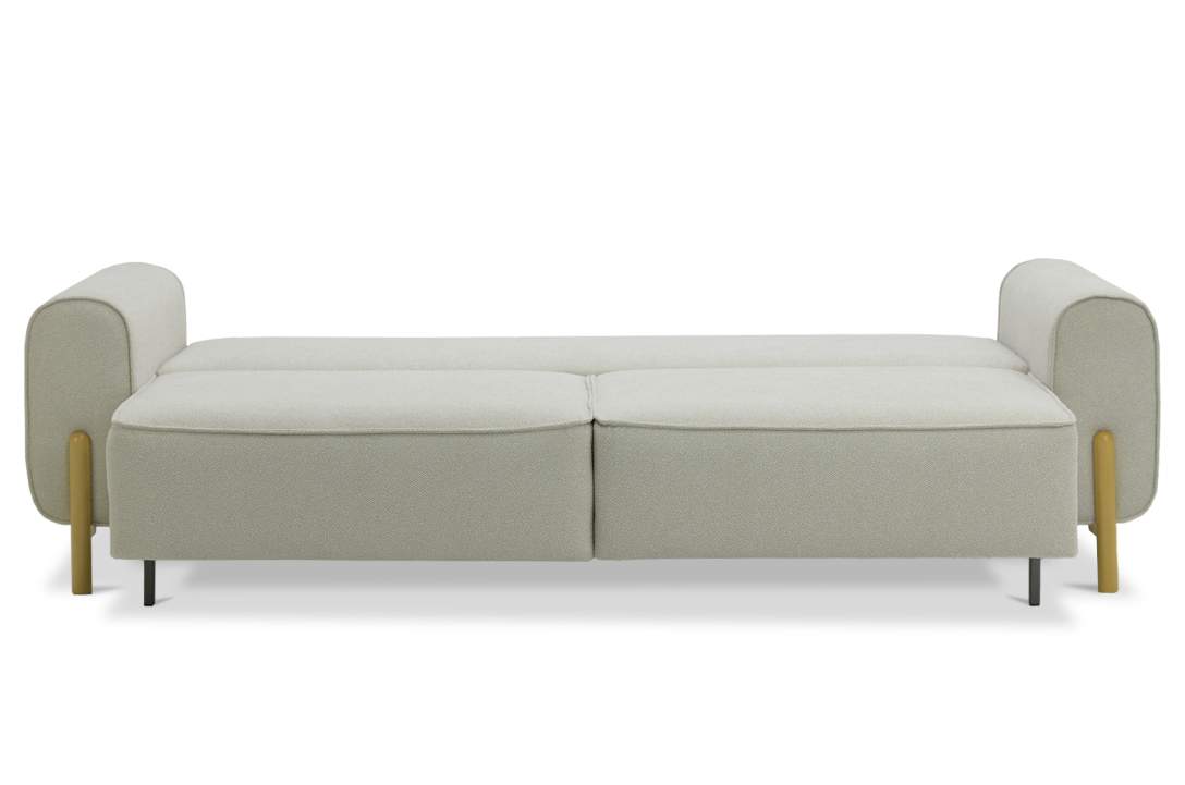 Прямой диван Тельда айвори велюр