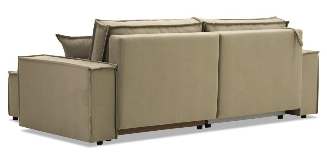 Угловой диван Фабио Бежевый велюр