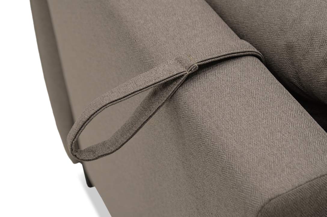 Раскладное кресло Тиволи коричневая рогожка