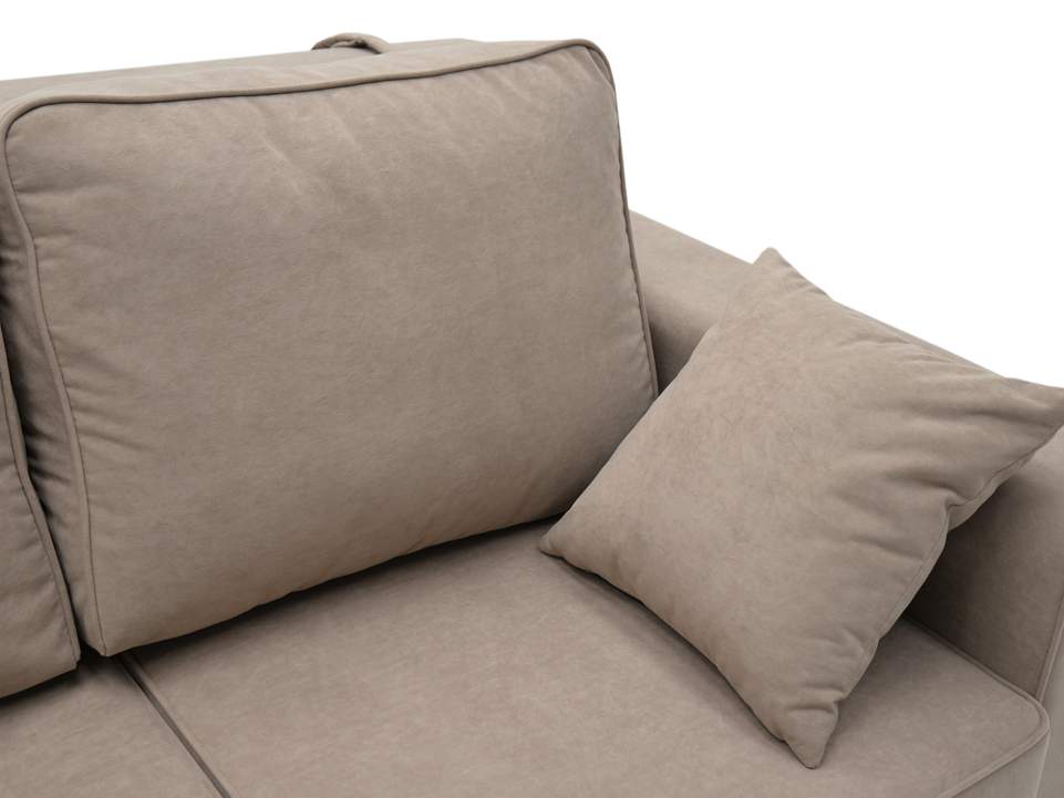 Диван трансформер Астон MAX коричневый велюр