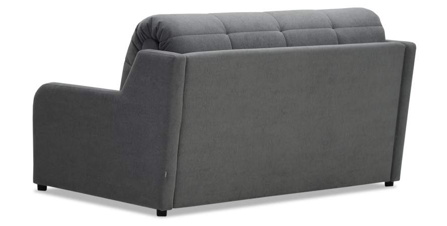 Прямой диван Стронг 140 серый велюр Уцененный