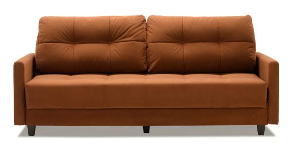 Прямой диван Энтон 1 Терракотовый велюр Прямой диван Энтон 1 Терракотовый велюр