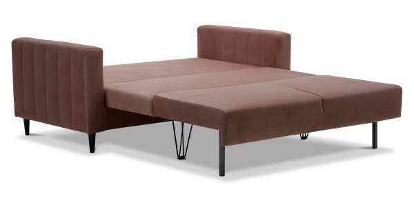 Прямой мини диван Эмма 140 Пудрово-розовый велюр Прямой мини диван Эмма 140 Пудрово-розовый велюр